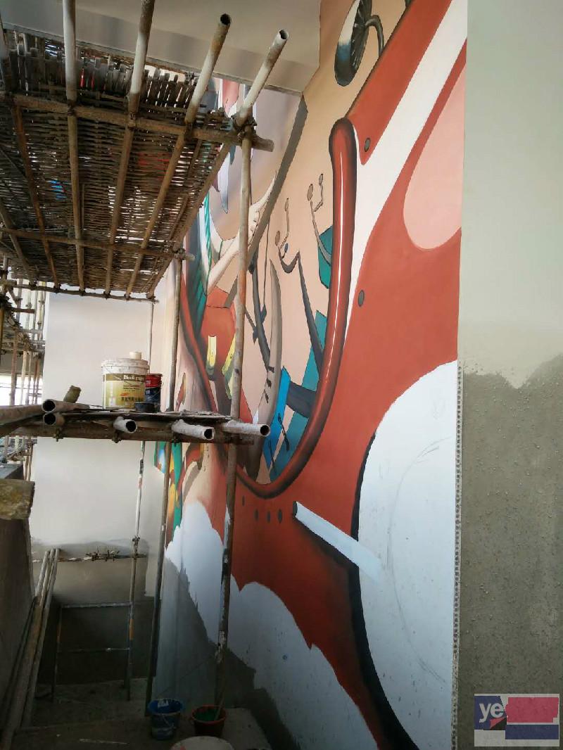 防城港学校墙面画画墙绘涂鸦