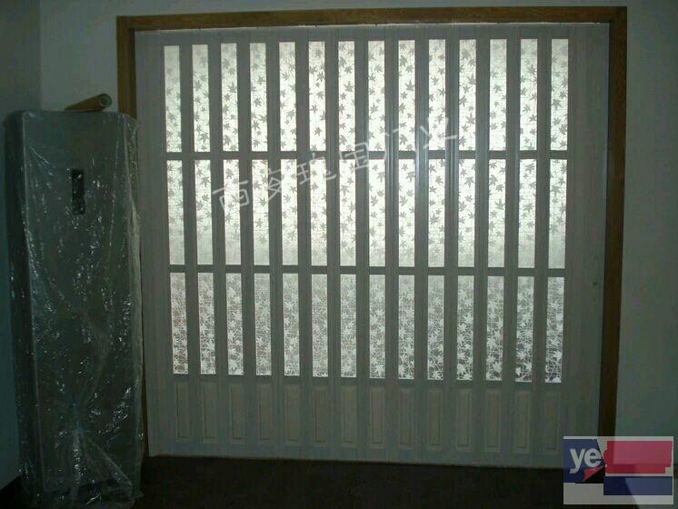 陕西西安PVC厨房阳台车间商铺工位隔断折叠门