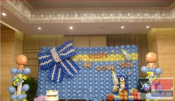 北京宝宝百日宴气球装饰,主题活动气球布置
