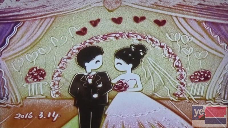 合肥沙画婚礼沙画根据爱情故事定制浪漫的微电影沙画