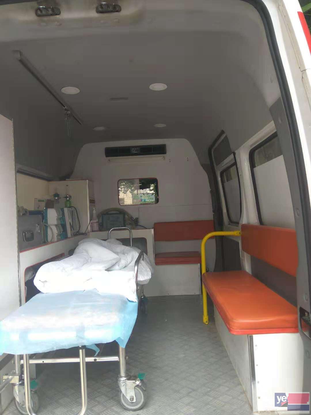 铜仁120救护车带呼吸机出租价位多少?