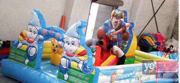 天蕊游乐设备玩具厂生产充气城堡滑梯蹦蹦床充气沙滩池钢架蹦极