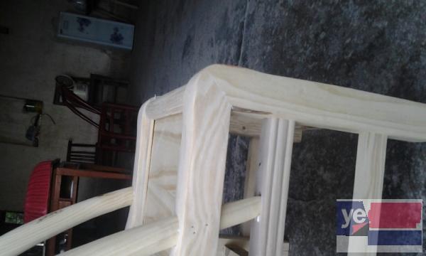 传统松木椅餐桌凳子靠背厂家直销