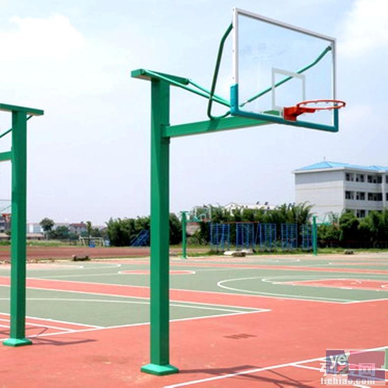 方管固定透明板篮球架 学校体育器材篮球架