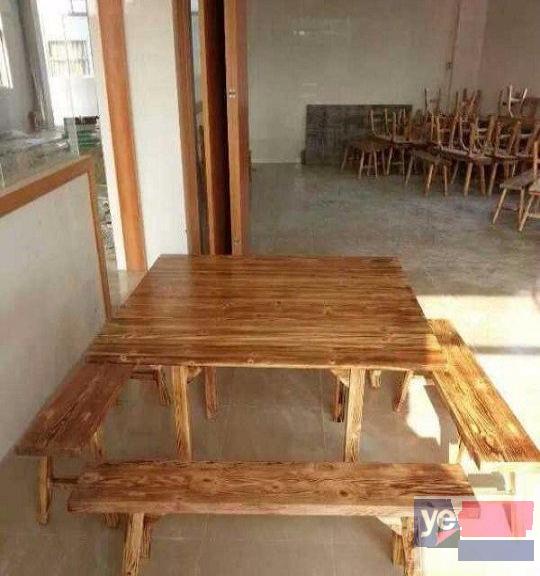 厂家直销实木火锅桌，餐桌椅配套加盟 火锅