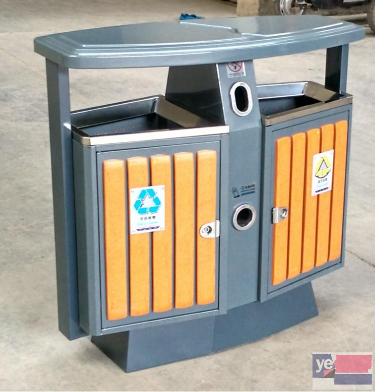 浙江钢木垃圾桶,玻璃钢模压垃圾桶厂-塑料垃圾桶批发