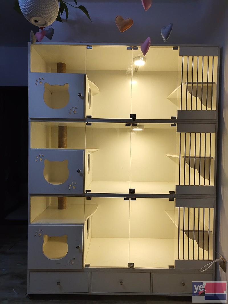 猫笼子双层笼子猫别墅笼大型猫舍展示笼繁殖笼定制异形尺寸