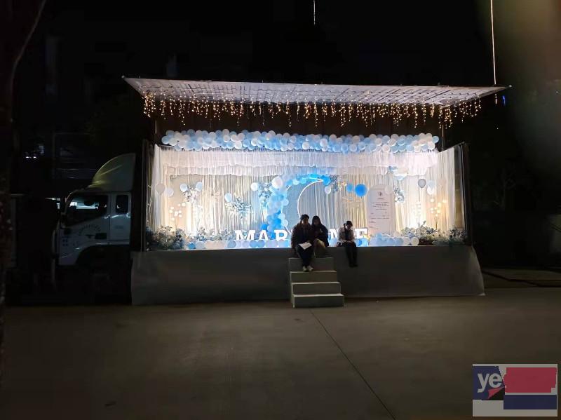 深圳周边8米到9.6米飞翼厢车出租求婚舞台用会展拉货