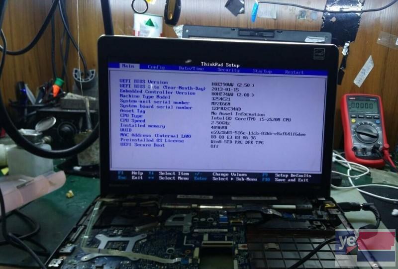 宝鸡凤翔维修笔记本电脑主板 上门维修电脑硬件故障