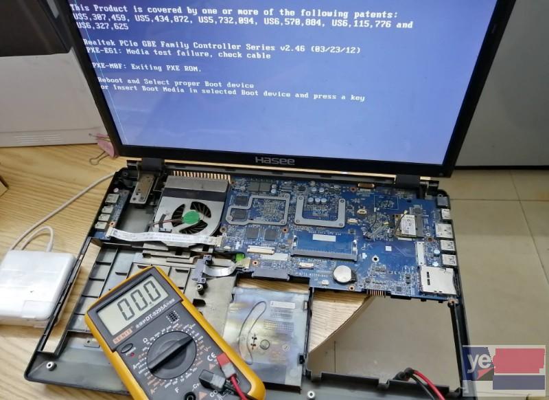 鹤壁山城电脑维修 联想电脑开机黑屏没反应维修